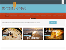 Tablet Screenshot of harvestchurchintl.org